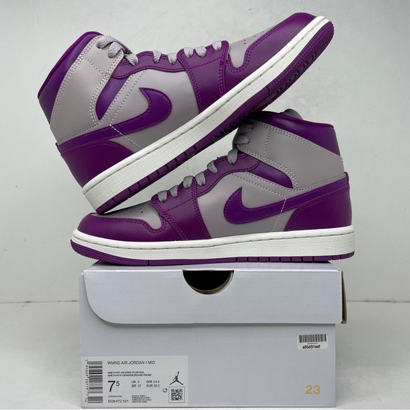 Nike Air Jordan 1 Retro Mid WMNS “Amethyst” 2022 - Picture 3 of 4